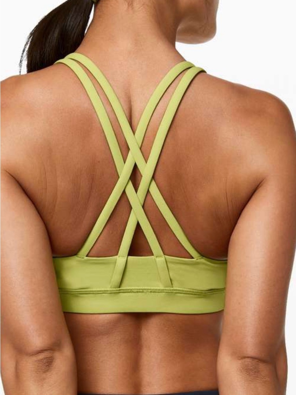 Lululemon Energy Bra Medium Support in Wasabi Color